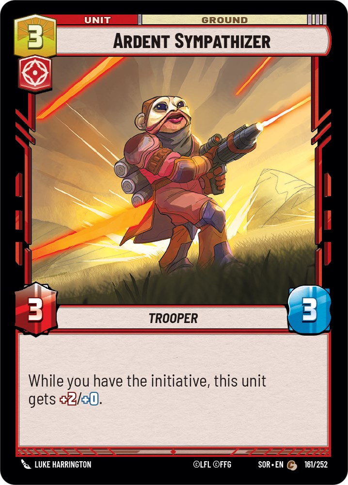 {SW-C} Ardent Sympathizer (161/252) [Spark of Rebellion]