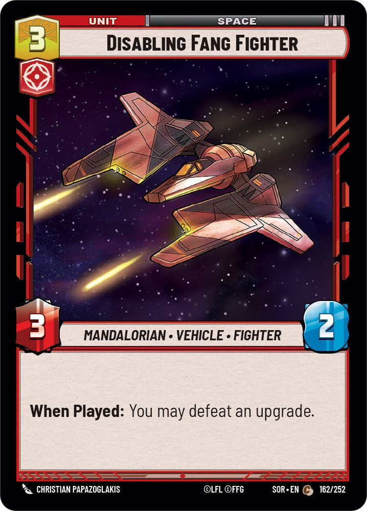 {SW-C} Disabling Fang Fighter (162/252) [Spark of Rebellion]