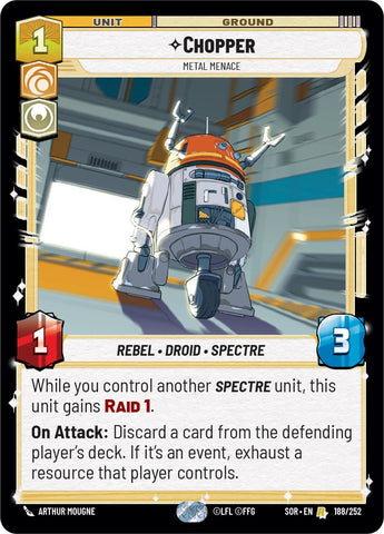 {SW-R}Chopper - Metal Menace (188/252) [Spark of Rebellion]