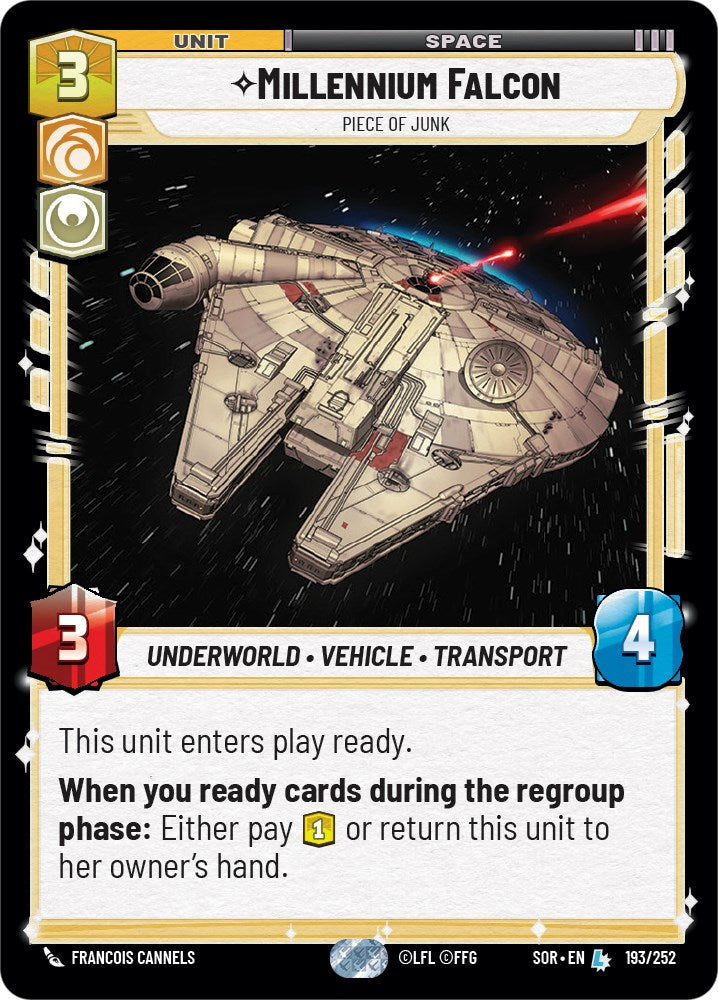 {SW-R}Millennium Falcon - Piece of Junk (193/252) [Spark of Rebellion]