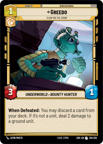 {SW-C}Greedo - Slow on the Draw (204/252) [Spark of Rebellion]