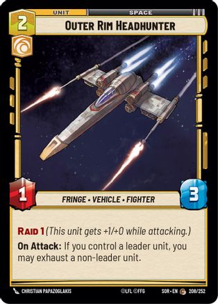 {SW-C}Outer Rim Headhunter (208/252) [Spark of Rebellion]