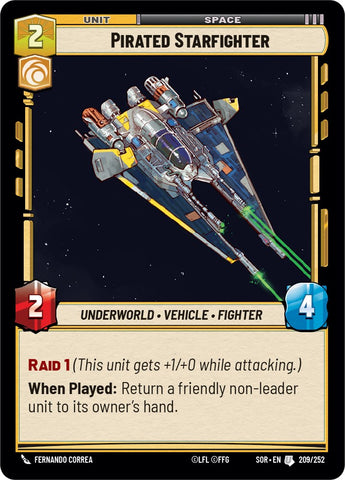 {SW-C}Pirated Starfighter (209/252) [Spark of Rebellion]