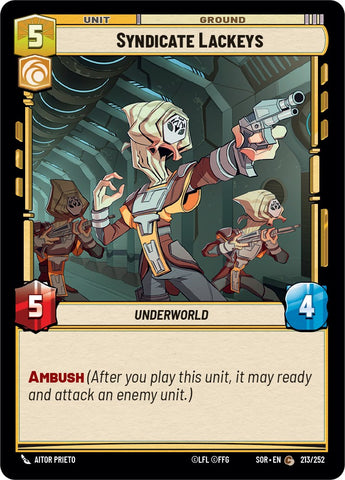 {SW-C}Syndicate Lackeys (213/252) [Spark of Rebellion]