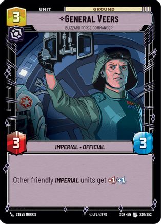 {SW-C}General Veers - Blizzard Force Commander (230/252) [Spark of Rebellion]
