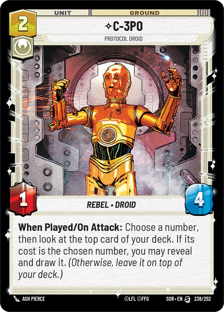 {SW-R} C-3PO - Protocol Droid (238/252) [Spark of Rebellion]