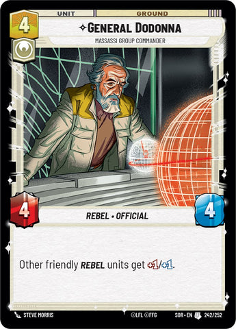 {SW-C}General Dodonna - Massassi Group Commander (242/252) [Spark of Rebellion]