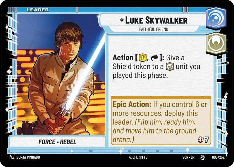 {SW-LD}Luke Skywalker - Faithful Friend (005/252) [Spark of Rebellion]