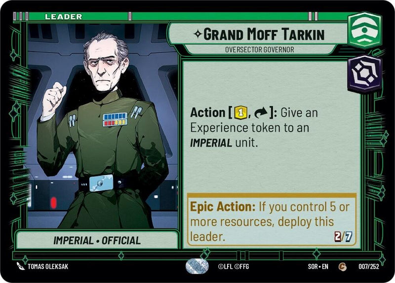 {SW-LD}Grand Moff Tarkin - Oversector Governor (007/252) [Spark of Rebellion]