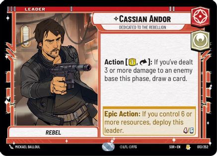 {SW-LD}Cassian Andor - Dedicated to the Rebellion (013/252) [Spark of Rebellion]
