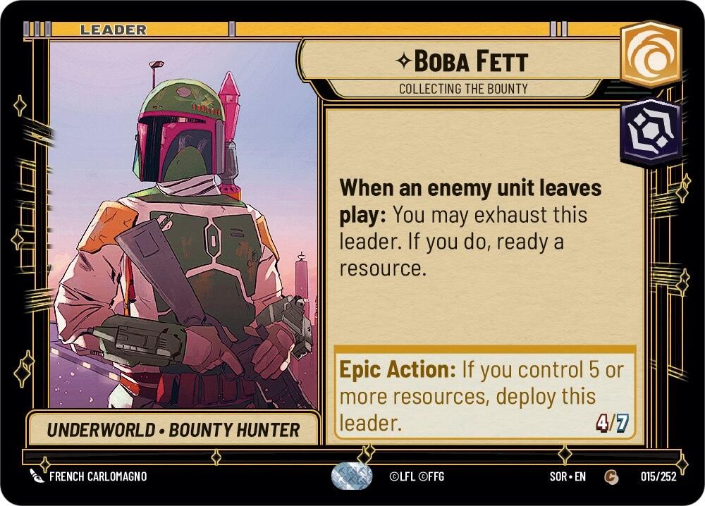 {SW-LD}Boba Fett - Collecting the Bounty (015/252) [Spark of Rebellion]