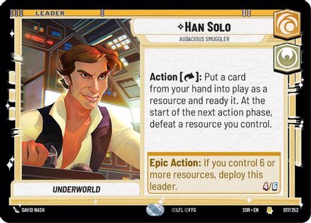 {SW-LD}Han Solo - Audacious Smuggler (017/252) [Spark of Rebellion]