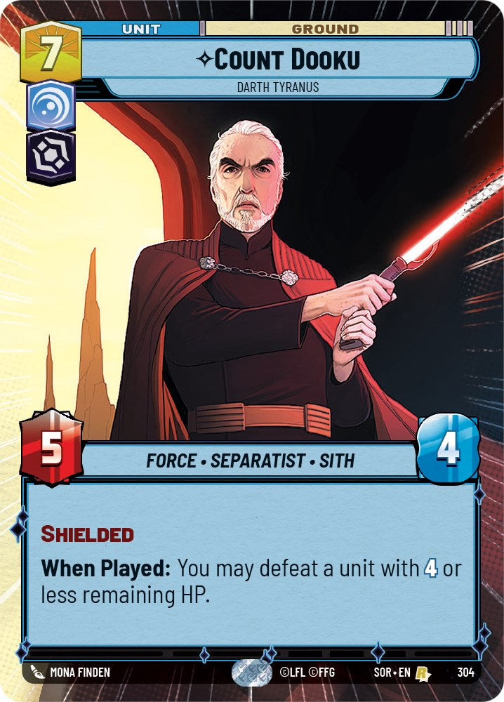 {SW-R}Count Dooku - Darth Tyranus (Hyperspace) (304) [Spark of Rebellion]