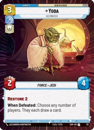 {SW-C}Yoda - Old Master (Hyperspace) (311) [Spark of Rebellion]