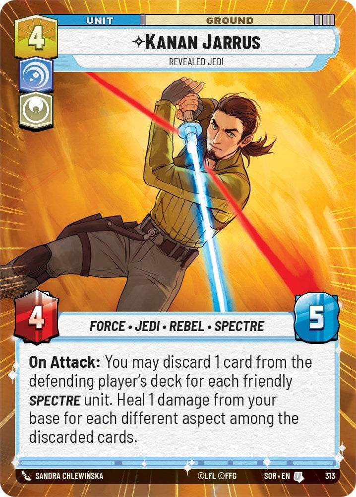 {SW-C} Kanan Jarrus - Revealed Jedi (Hyperspace) (313) [Spark of Rebellion]