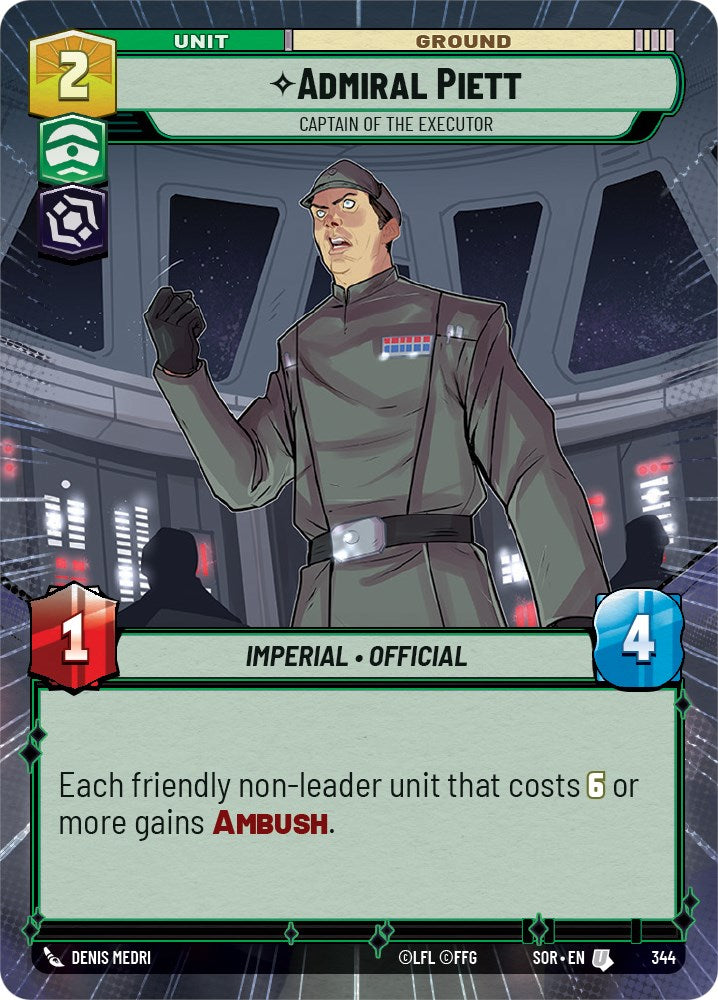 {SW-C}Admiral Piett - Captain of the Executor (Hyperspace) (344) [Spark of Rebellion]