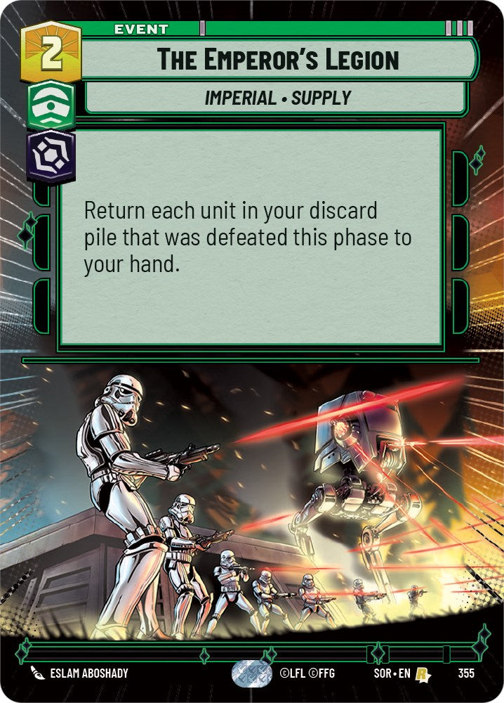{SW-R}The Emperor's Legion (Hyperspace) (355) [Spark of Rebellion]