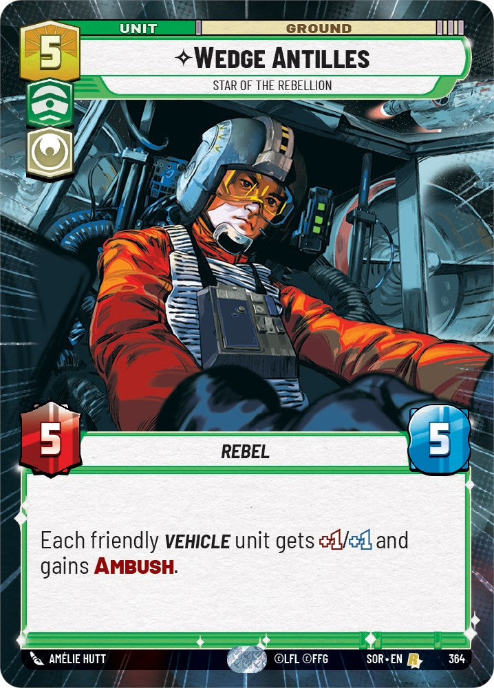 {SW-R} Wedge Antilles - Star of the Rebellion (Hyperspace) (364) [Spark of Rebellion]