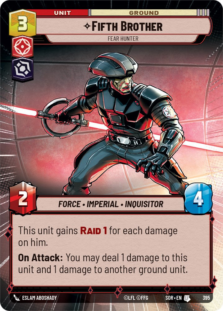 {SW-C}Fifth Brother - Fear Hunter (Hyperspace) (395) [Spark of Rebellion]