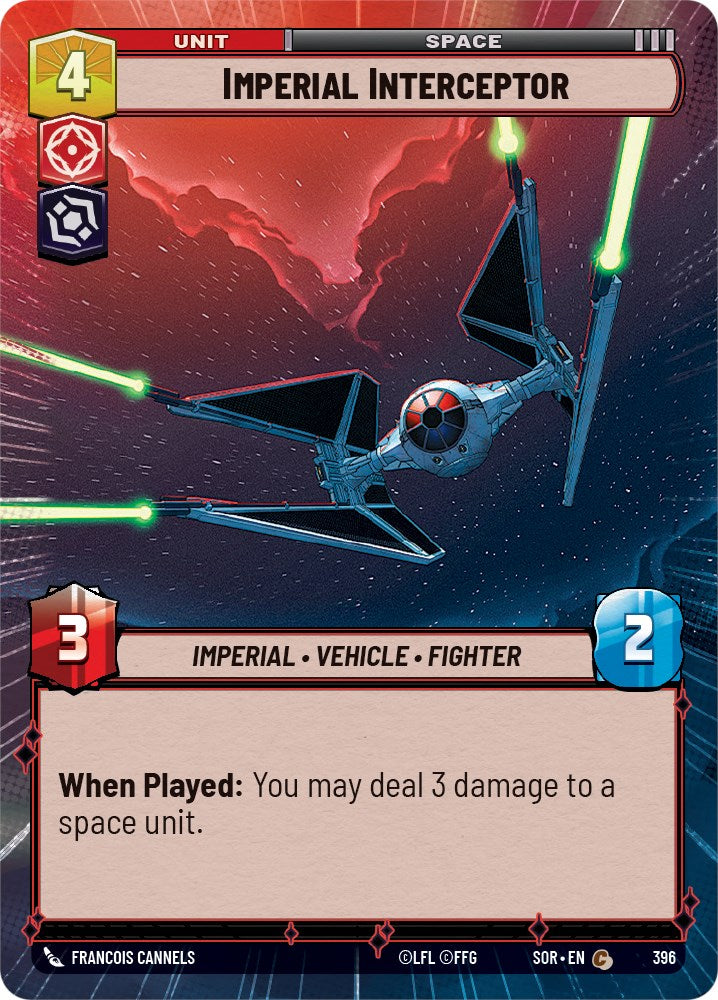 {SW-C}Imperial Interceptor (Hyperspace) (396) [Spark of Rebellion]