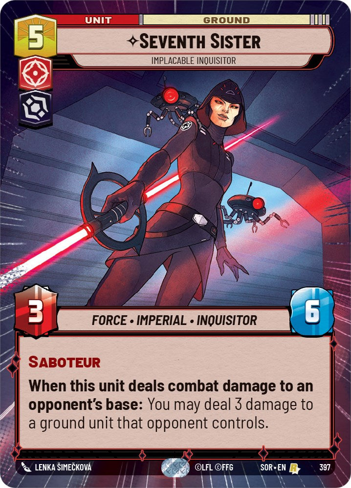 {SW-R}Seventh Sister - Implacable Inquisitor (Hyperspace) (397) [Spark of Rebellion]