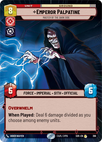 {SW-R}Emperor Palpatine - Master of the Dark Side (Hyperspace) (399) [Spark of Rebellion]
