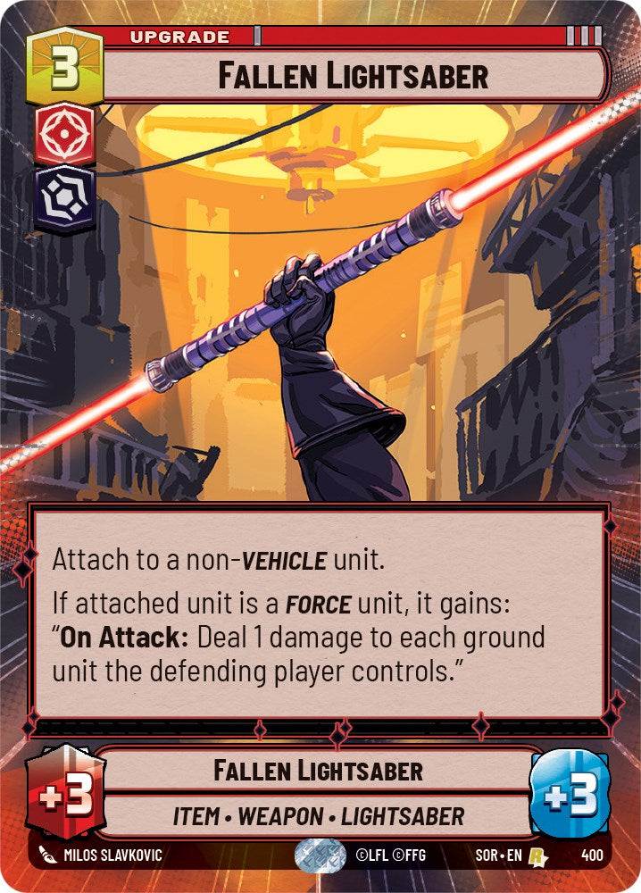 {SW-R}Fallen Lightsaber (Hyperspace) (400) [Spark of Rebellion]
