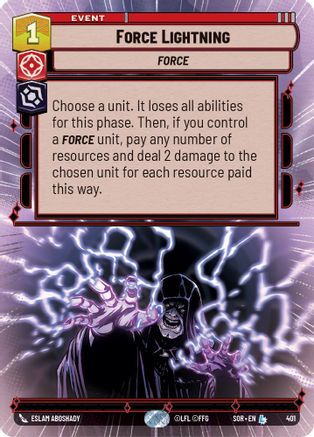 {SW-R}Force Lightning (Hyperspace) (401) [Spark of Rebellion]