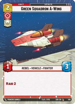 {SW-C}Green Squadron A-Wing (Hyperspace) (404) [Spark of Rebellion]