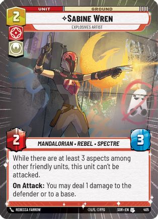 {SW-C}Sabine Wren - Explosives Artist (Hyperspace) (405) [Spark of Rebellion]