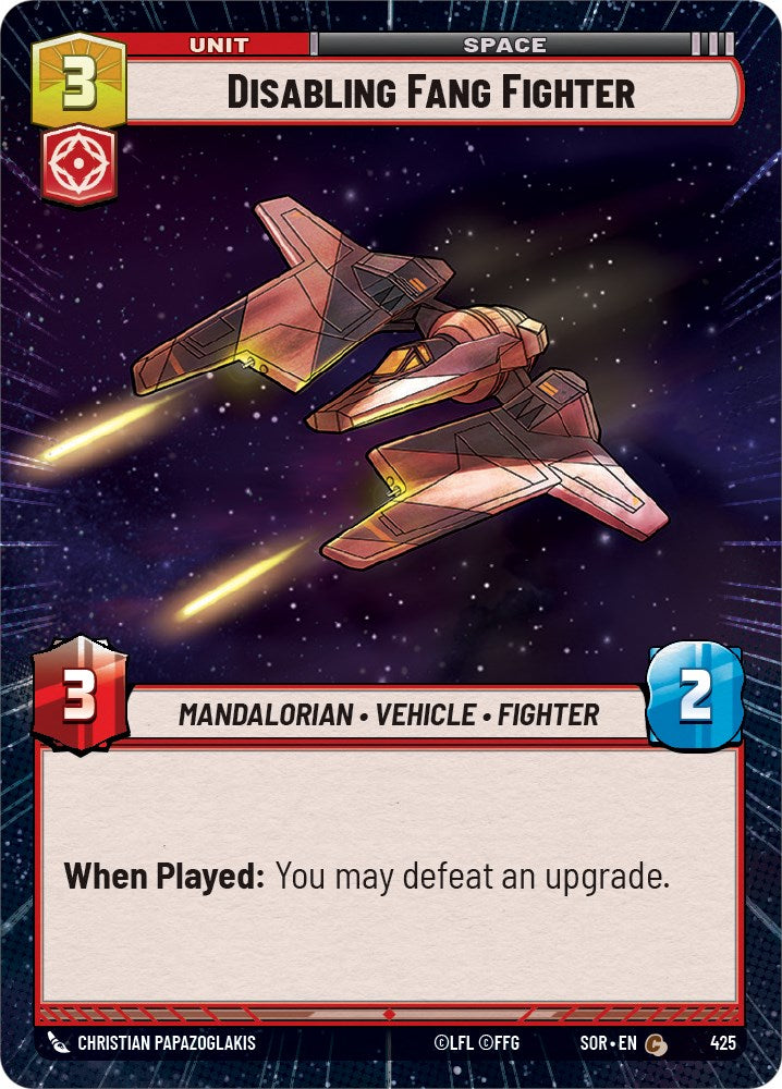 {SW-C}Disabling Fang Fighter (Hyperspace) (425) [Spark of Rebellion]