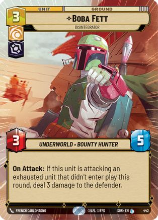{SW-R}Boba Fett - Disintegrator (Hyperspace) (442) [Spark of Rebellion]