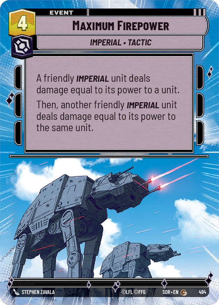 {SW-C}Maximum Firepower (Hyperspace) (494) [Spark of Rebellion]
