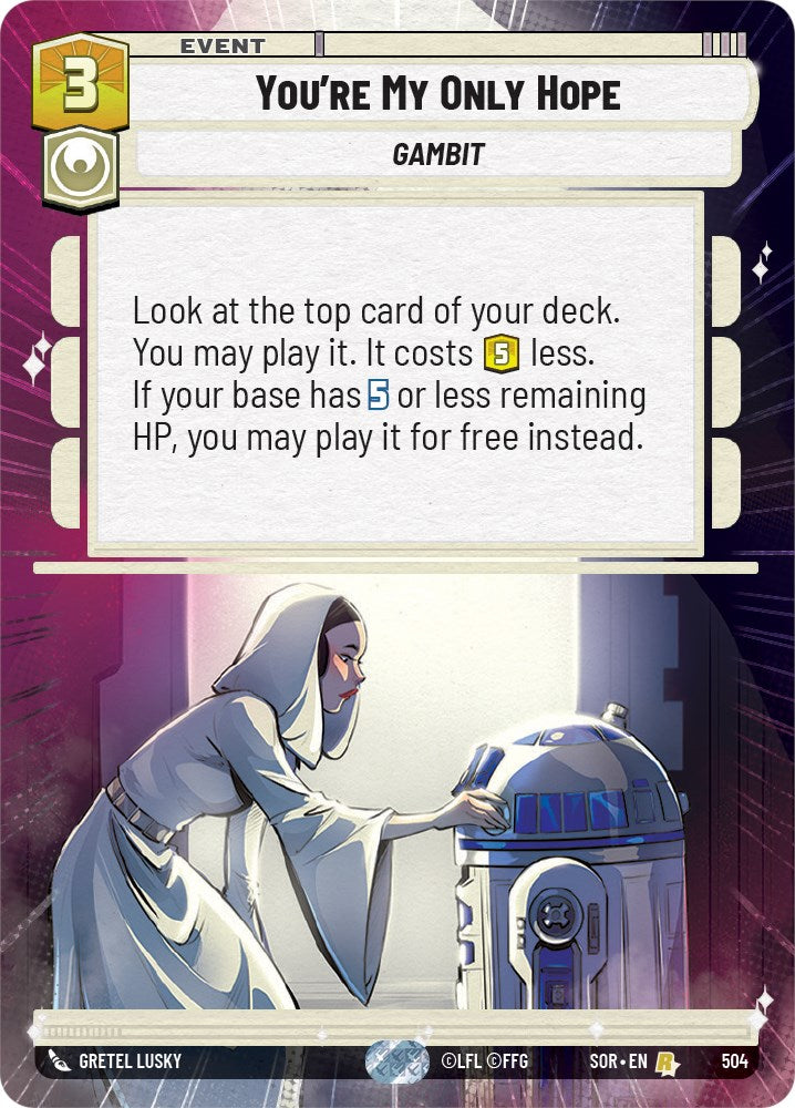 {SW-R}You're My Only Hope (Hyperspace) (504) [Spark of Rebellion]