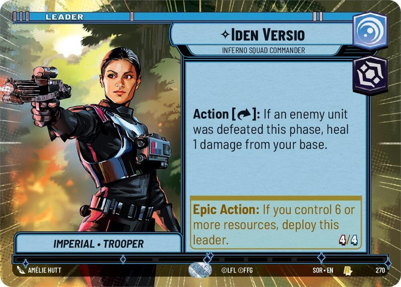 {SW-R} Iden Versio - Inferno Squad Commander (Hyperspace) (270) [Spark of Rebellion]