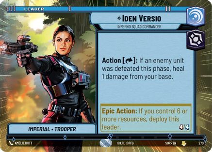 {SW-LD}Iden Versio - Inferno Squad Commander (Hyperspace) (270) [Spark of Rebellion]