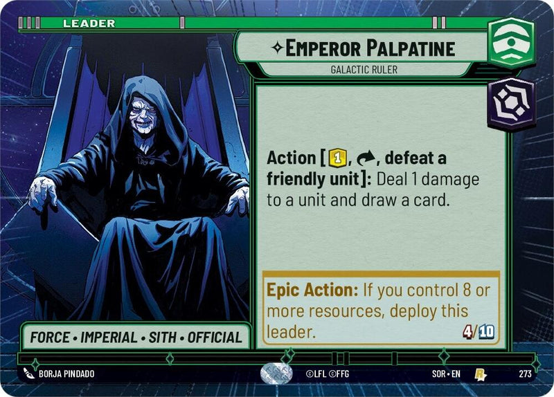 {SW-LD}Emperor Palpatine - Galactic Ruler (Hyperspace) (273) [Spark of Rebellion]