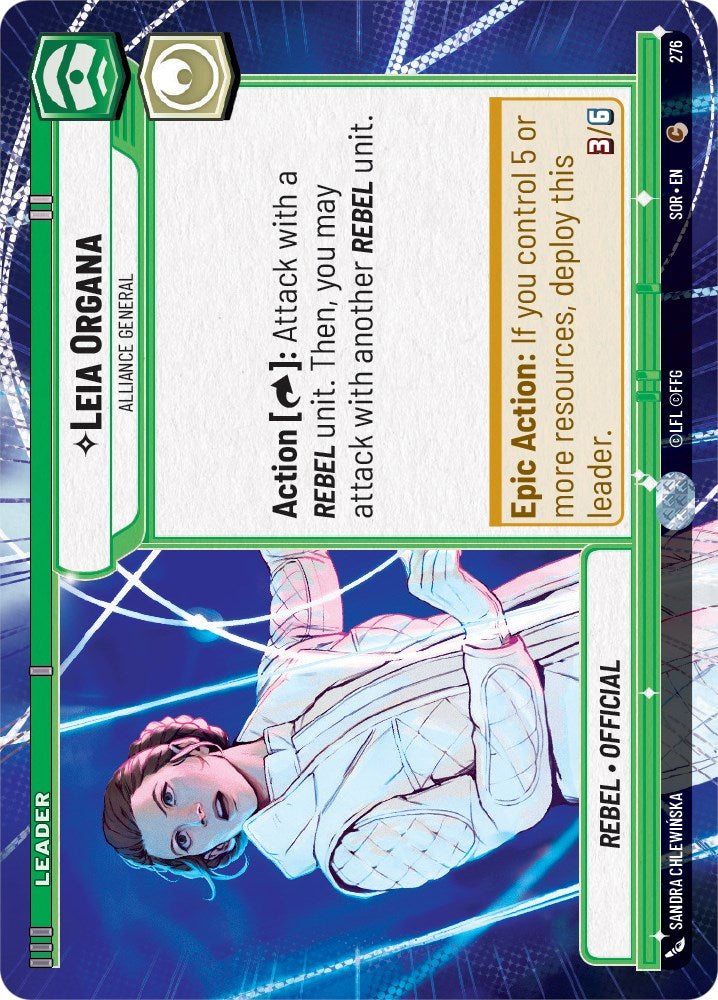 {SW-C} Leia Organa - Alliance General (Hyperspace) (276) [Spark of Rebellion]