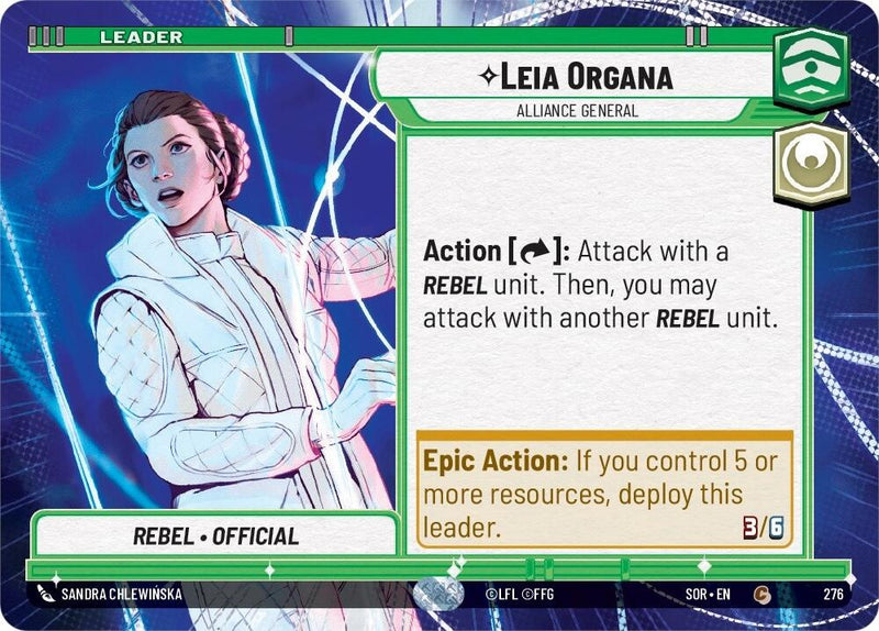 {SW-C} Leia Organa - Alliance General (Hyperspace) (276) [Spark of Rebellion]