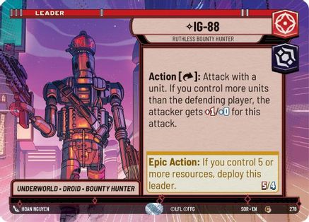 {SW-LD}IG-88 - Ruthless Bounty Hunter (Hyperspace) (278) [Spark of Rebellion]