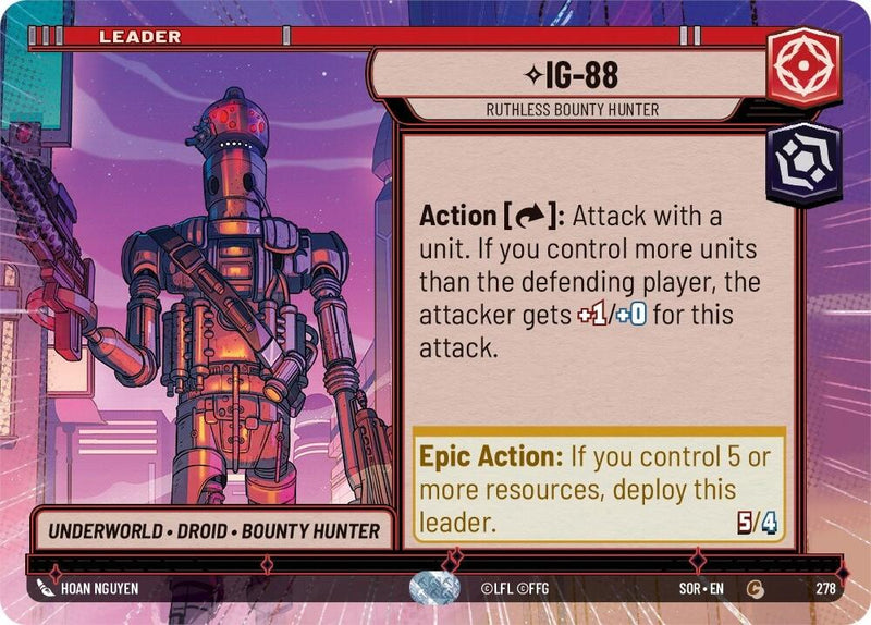 {SW-C} IG-88 - Ruthless Bounty Hunter (Hyperspace) (278) [Spark of Rebellion]