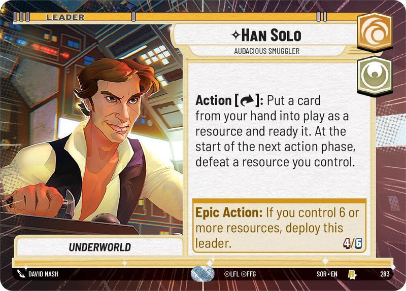 {SW-LD}Han Solo - Audacious Smuggler (Hyperspace) (283) [Spark of Rebellion]