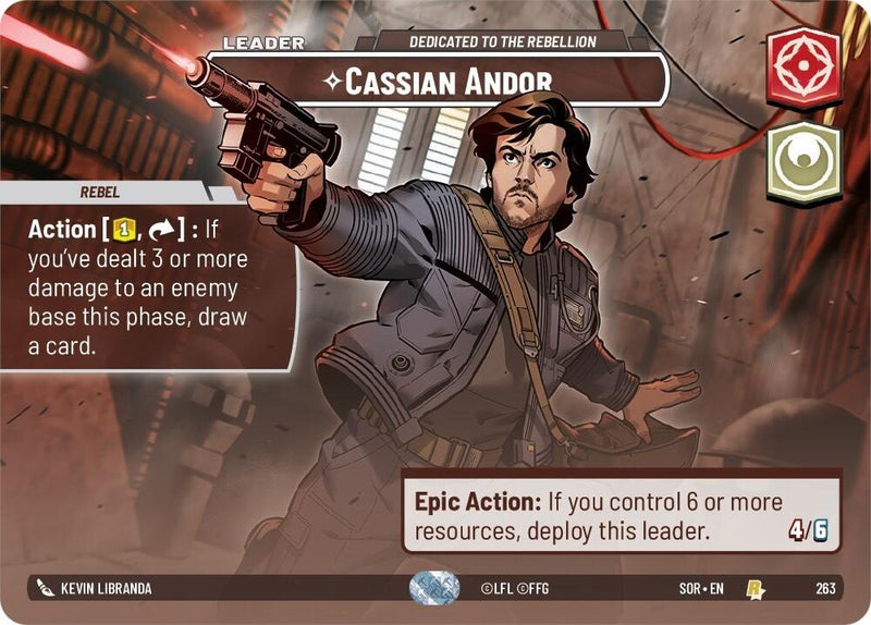 {SW-SH}Cassian Andor - Dedicated to the Rebellion (Showcase) (263) [Spark of Rebellion]
