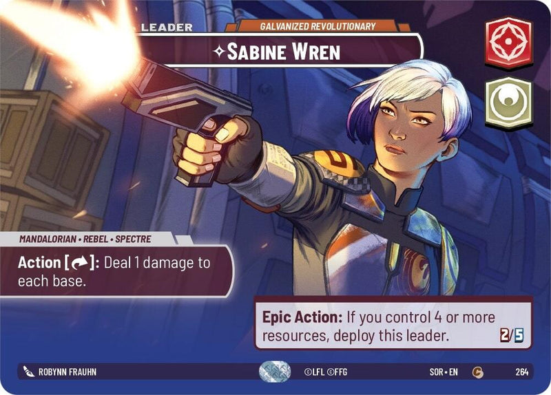 {SW-SH}Sabine Wren - Galvanized Revolutionary (Showcase) (264) [Spark of Rebellion]