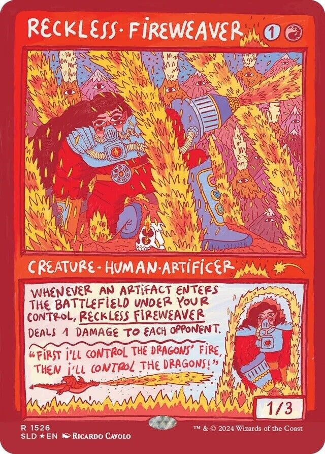 {R} Reckless Fireweaver (Rainbow Foil) [Secret Lair Drop Series][SLD 1526]