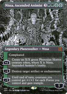 {R} Nissa, Ascended Animist (Borderless Manga) [Phyrexia: All Will Be One][ONE 339]