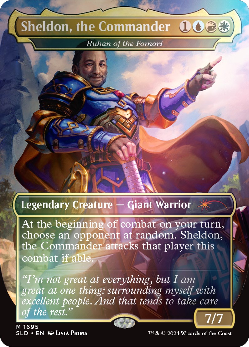 {R} Sheldon, the Commander - Ruhan of the Fomori (Rainbow Foil) [Secret Lair Drop Series][RBF SLD 1695]