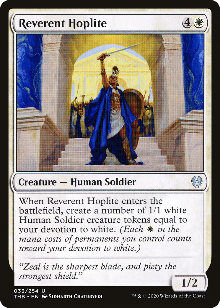 {C} Reverent Hoplite [Theros Beyond Death][THB 033]