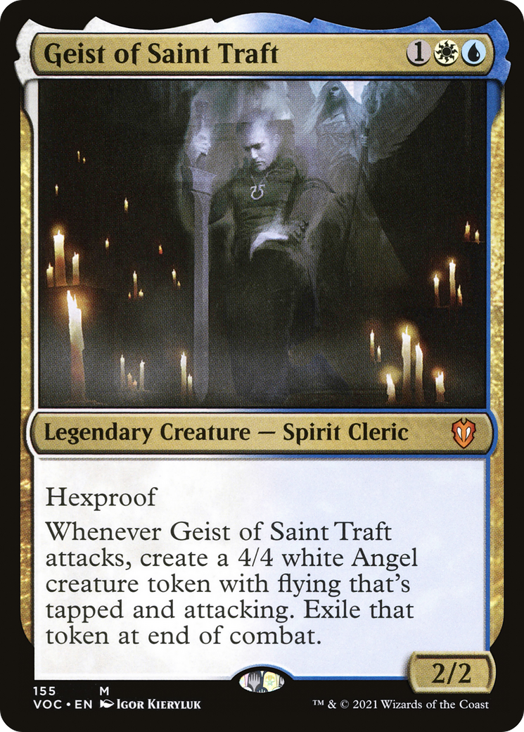 {R} Geist of Saint Traft [Innistrad: Crimson Vow Commander][VOC 155]