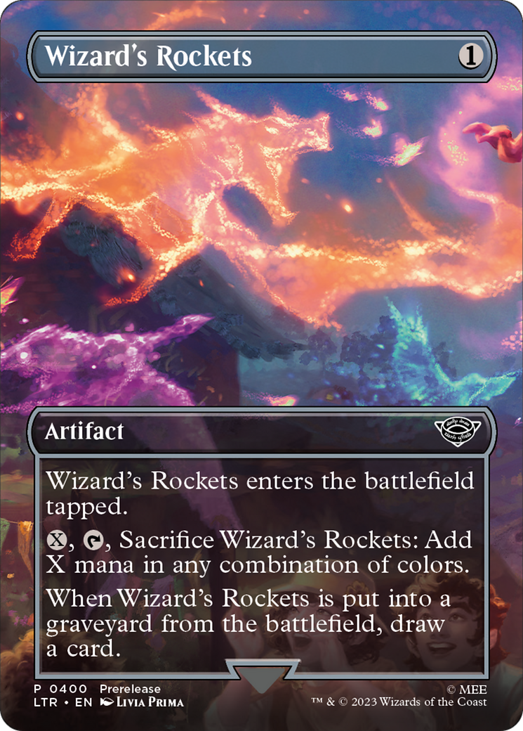 {C} Wizard's Rockets (Borderless Alternate Art) [The Lord of the Rings: Tales of Middle-Earth][LTR 400]